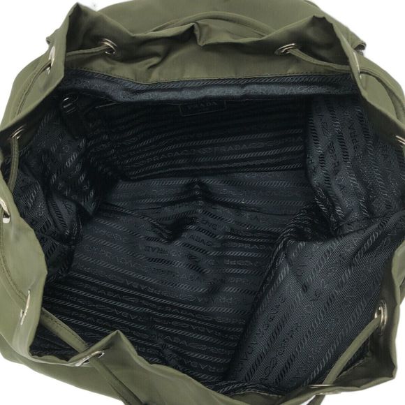 Auth Prada - Dark Green Black Nylon #99191P75B - Picture 6 of 13